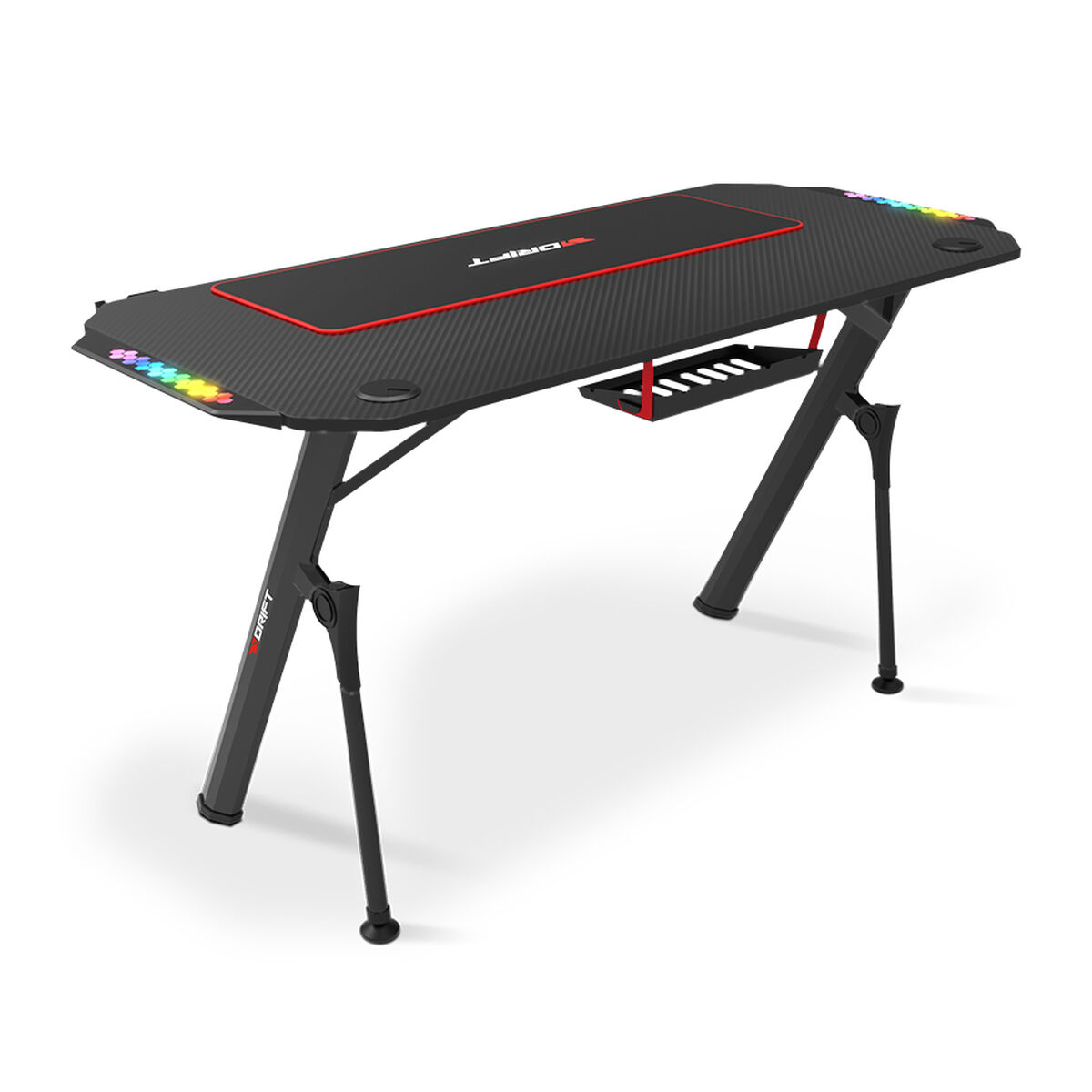 Stůl Gaming DRIFT DRDZ175RGB Černý 120 x 60 cm